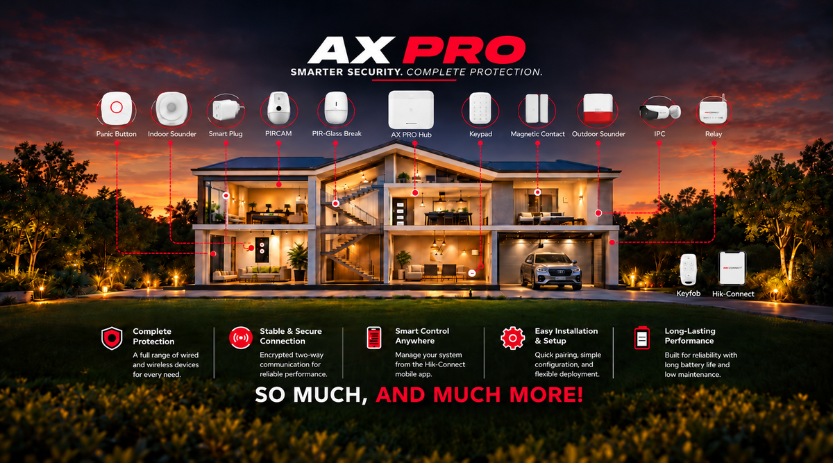 Hikvision AX Pro Alarm | Wireless Alarm System Components – SecurityKing