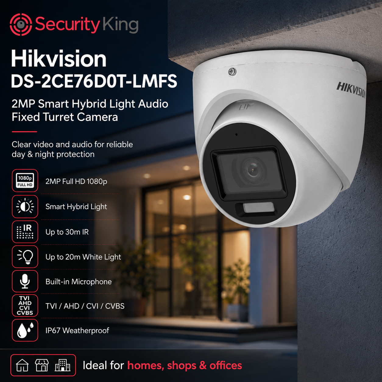 hikvision-2mp-smart-hybrid-light-audio-indoor-fixed-turret-camera
