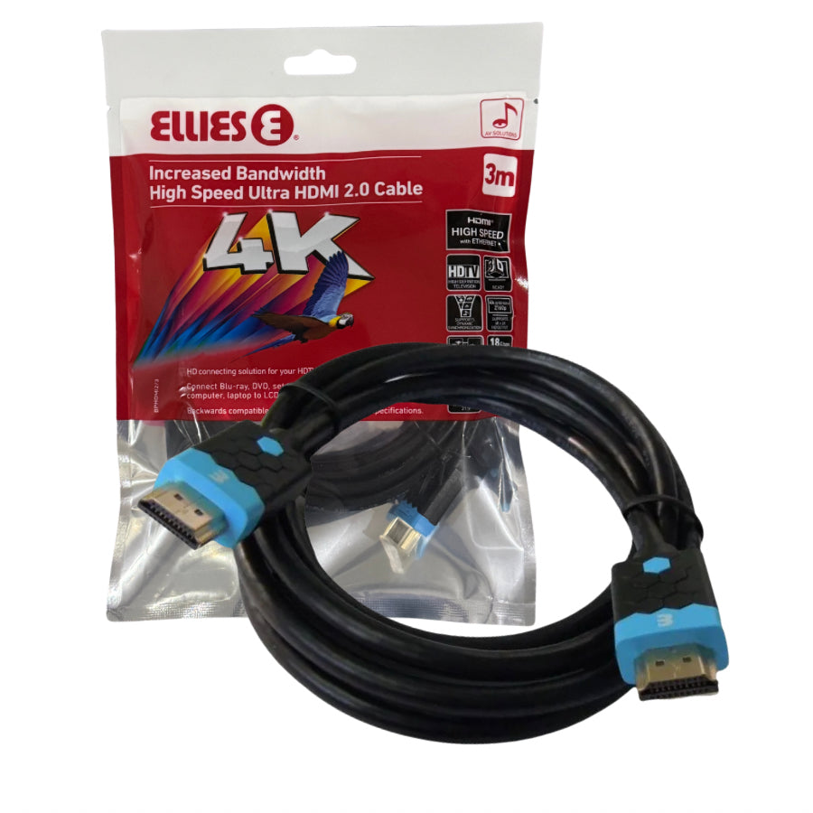 Ellies 3m - 4k HDMI High Speed Cable