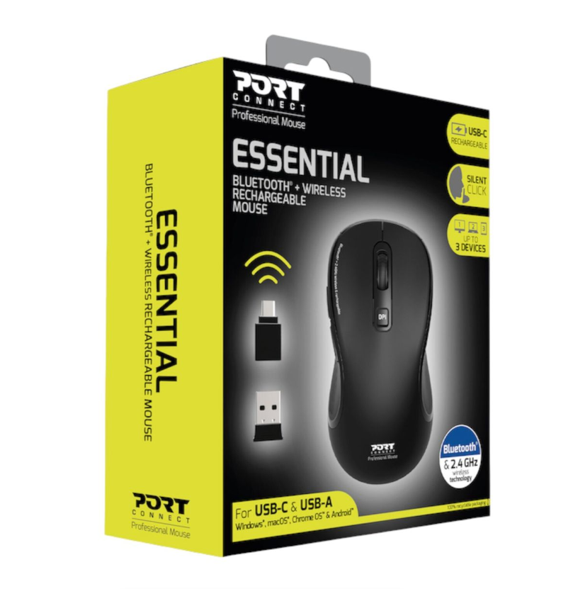 port-designs-essentiel-usb-c-wireless-bluetooth-rechargeable-mouse