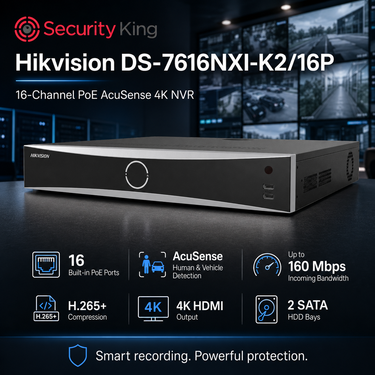 hikvision-16-channel-acusense-4k-nvr-with-poe