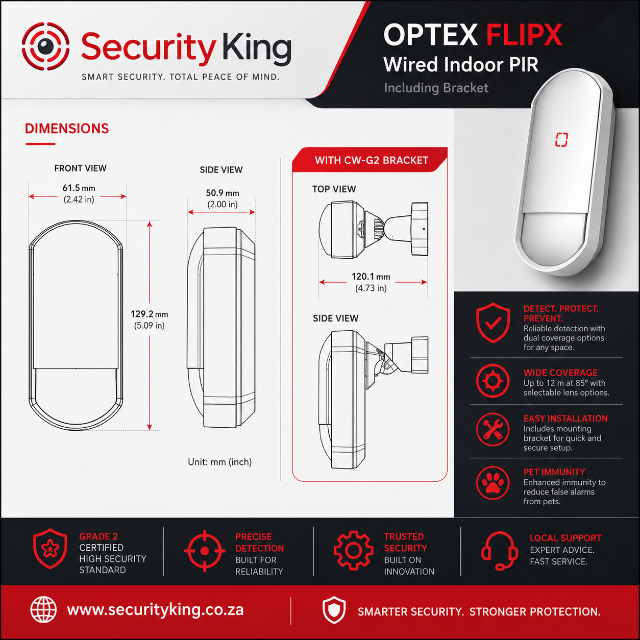 optex-flipx-wired-indoor-pir-including-bracket
