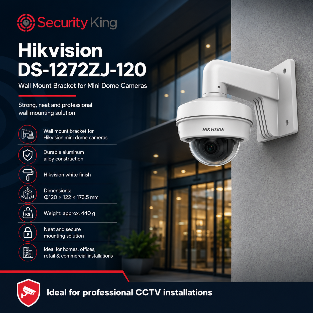 hikvision-wall-bracket-dome-cameras