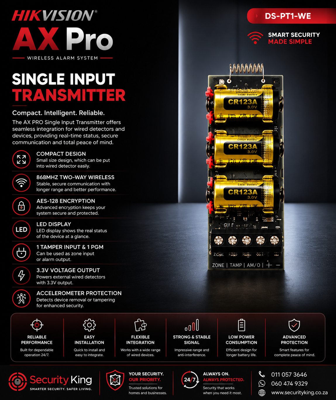 hikvision-ax-pro-single-input-transmitter