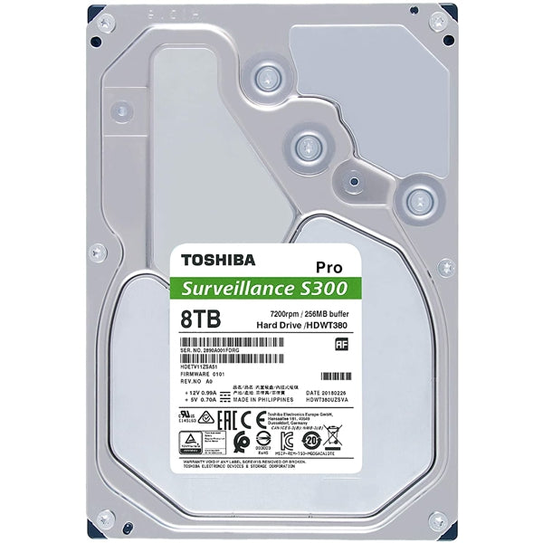 Toshiba 8TB 3.5" Surveillance Hard Drive S300 Pro