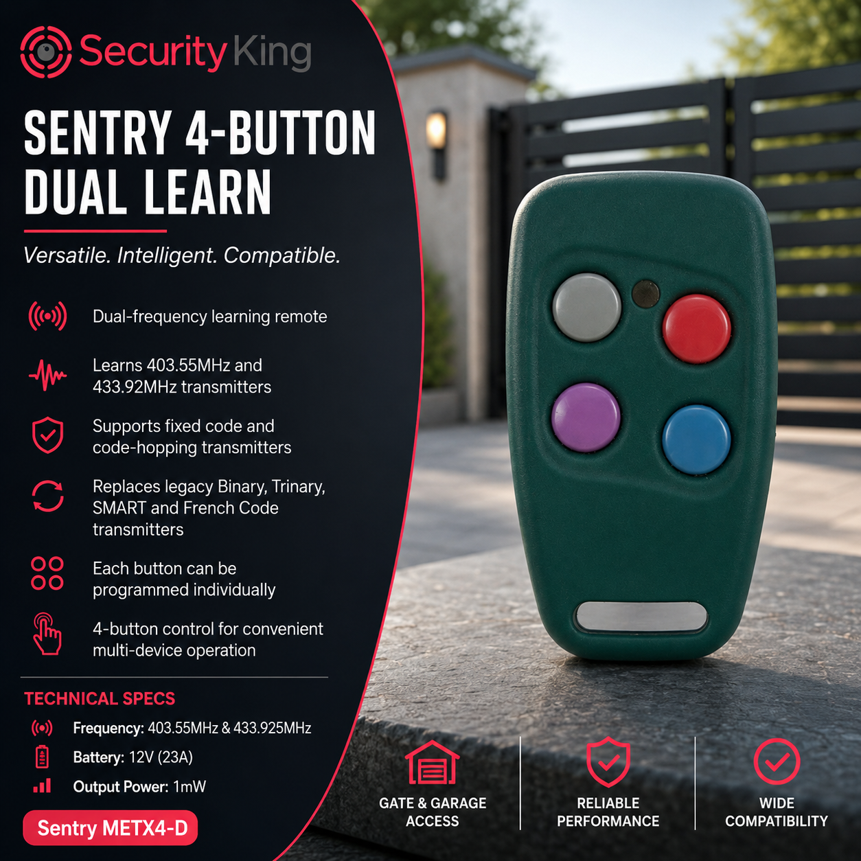 sentry-4-button-dual-learn