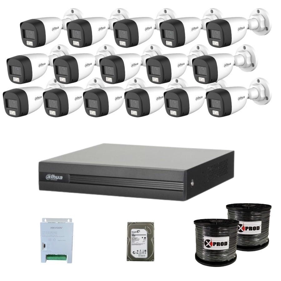 Dahua 16 Channel 1080p Full Color Complete Kit