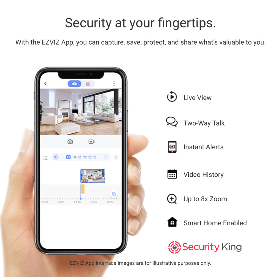 EZVIZ H6c Pan & Tilt Smart Home Camera SecurityKing
