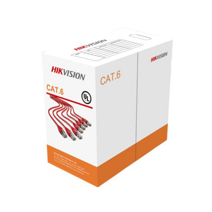 Hikvision 305m CAT6 UTP Network Cable (Solid Copper, 0.565 mm, CM)