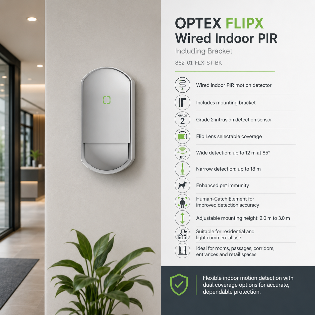 optex-flipx-wired-indoor-pir-including-bracket