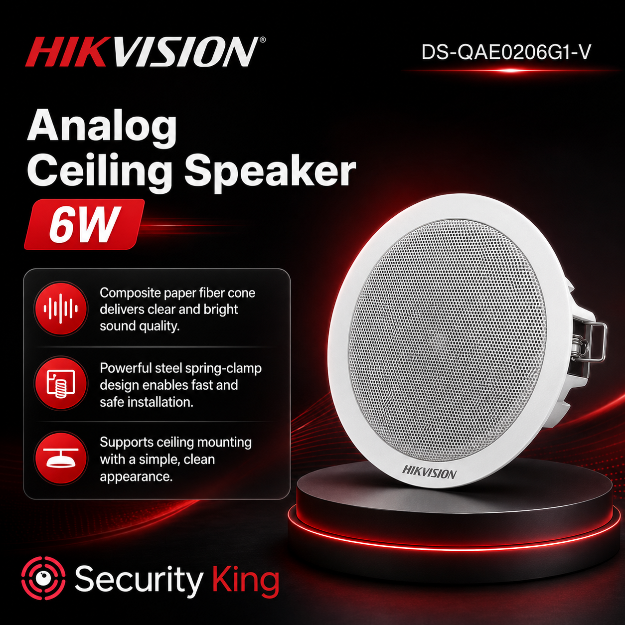 hikvision-analog-ceiling-speaker-6w