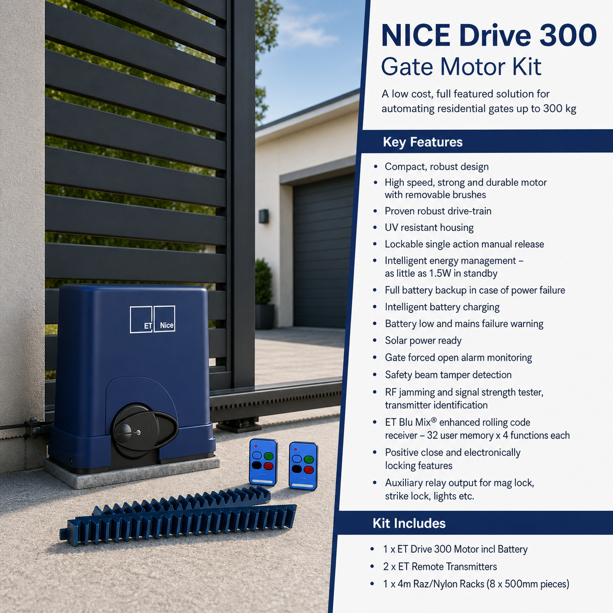 et-nice-drive-300-gate-motor-kit
