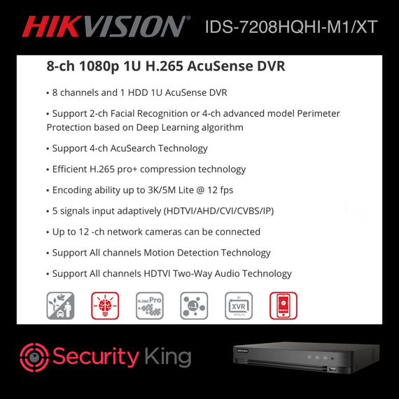 Hikvision 8 Channel  5MP AcuSense Pro Kit