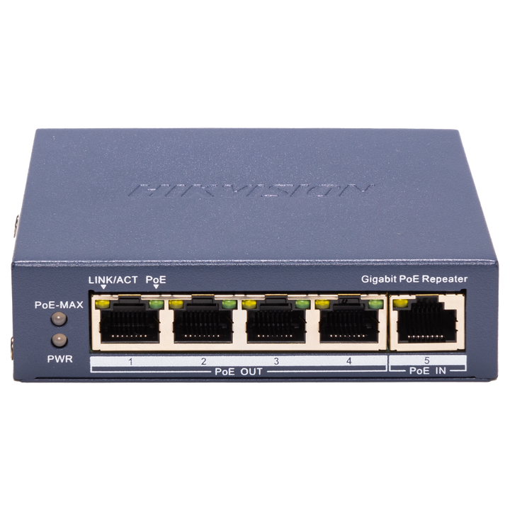 Hikvision 4 Port Gigabit PoE Repeater