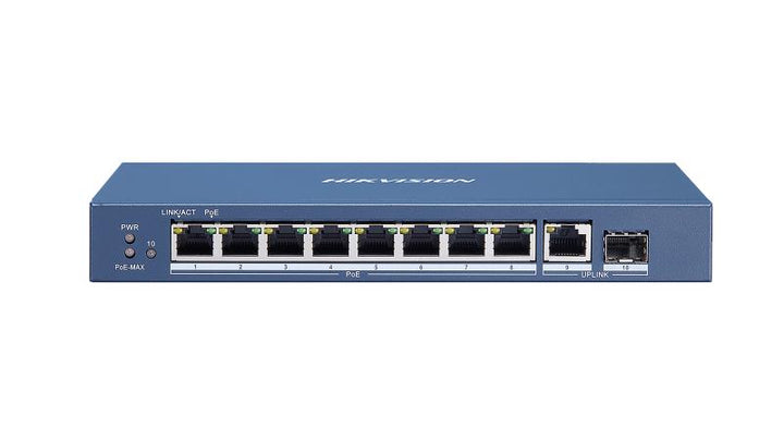 Hikvision 8 Port Gigabit Unmanaged POE Switch