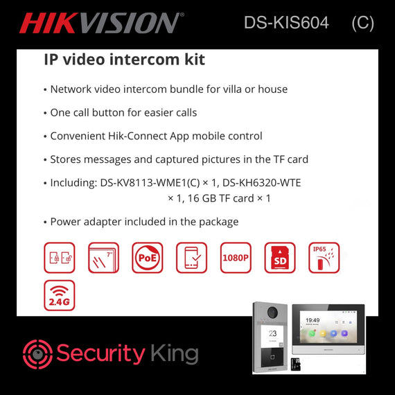 Hikvision IP Video Intercom Kit