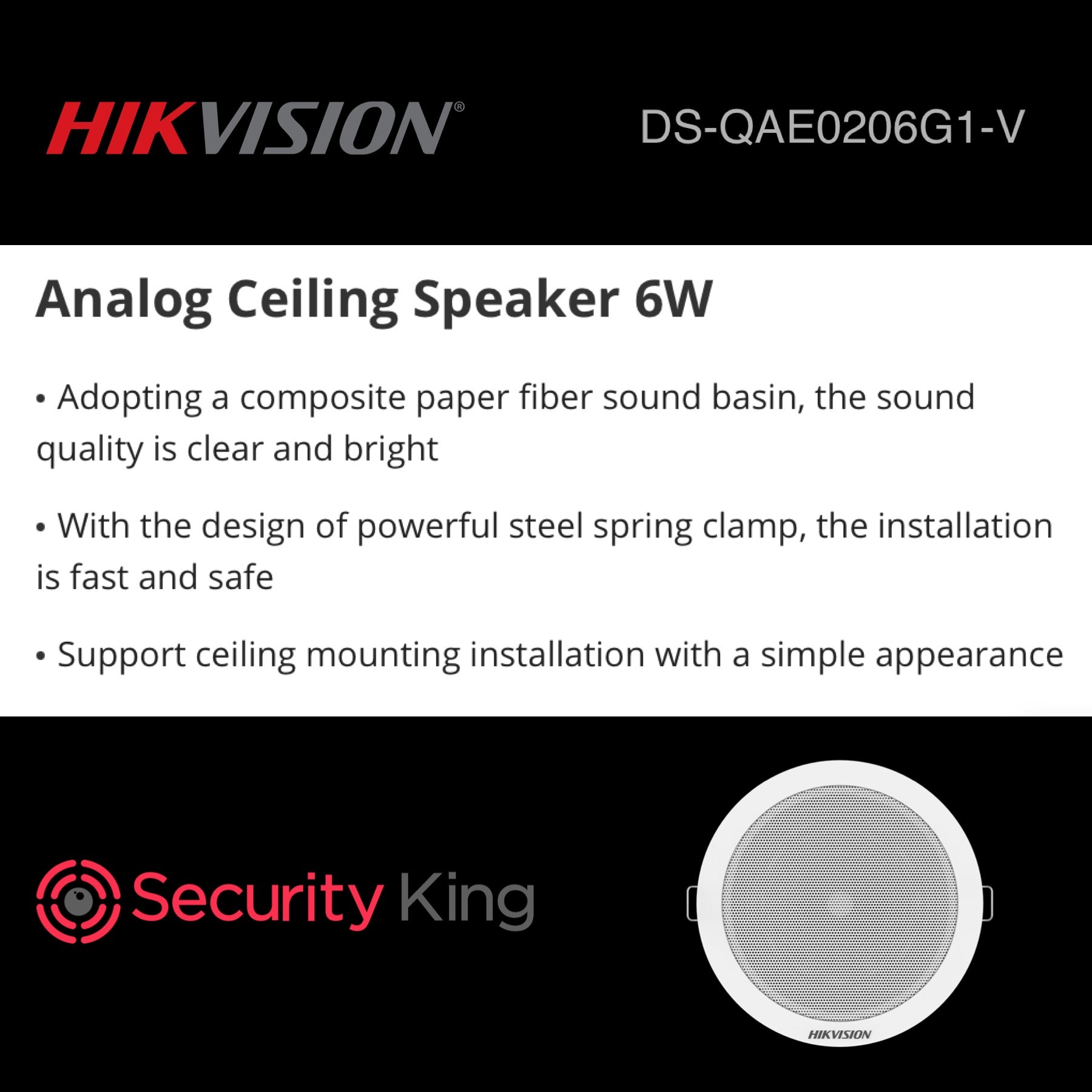 hikvision-analog-ceiling-speaker-6w
