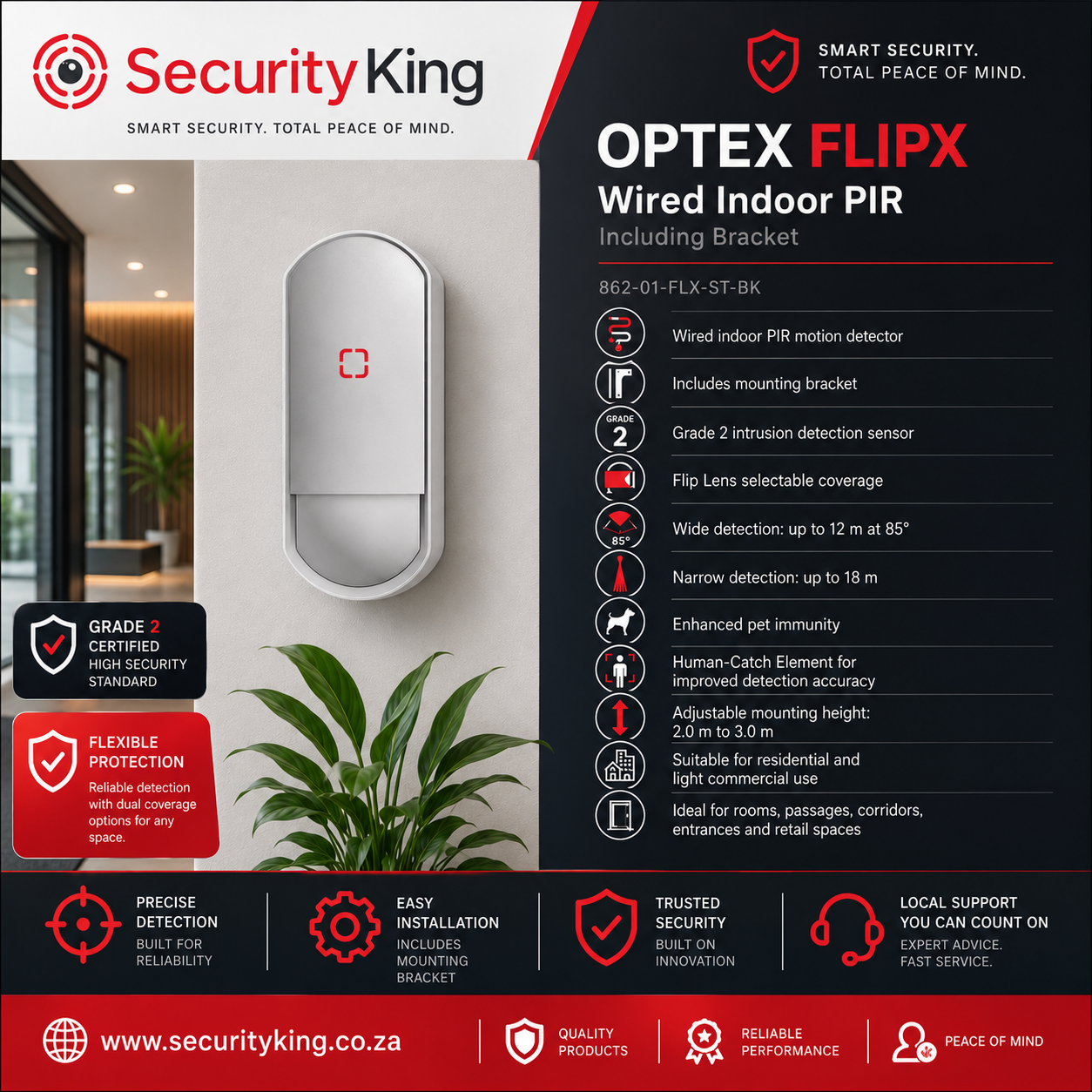 optex-flipx-wired-indoor-pir-including-bracket