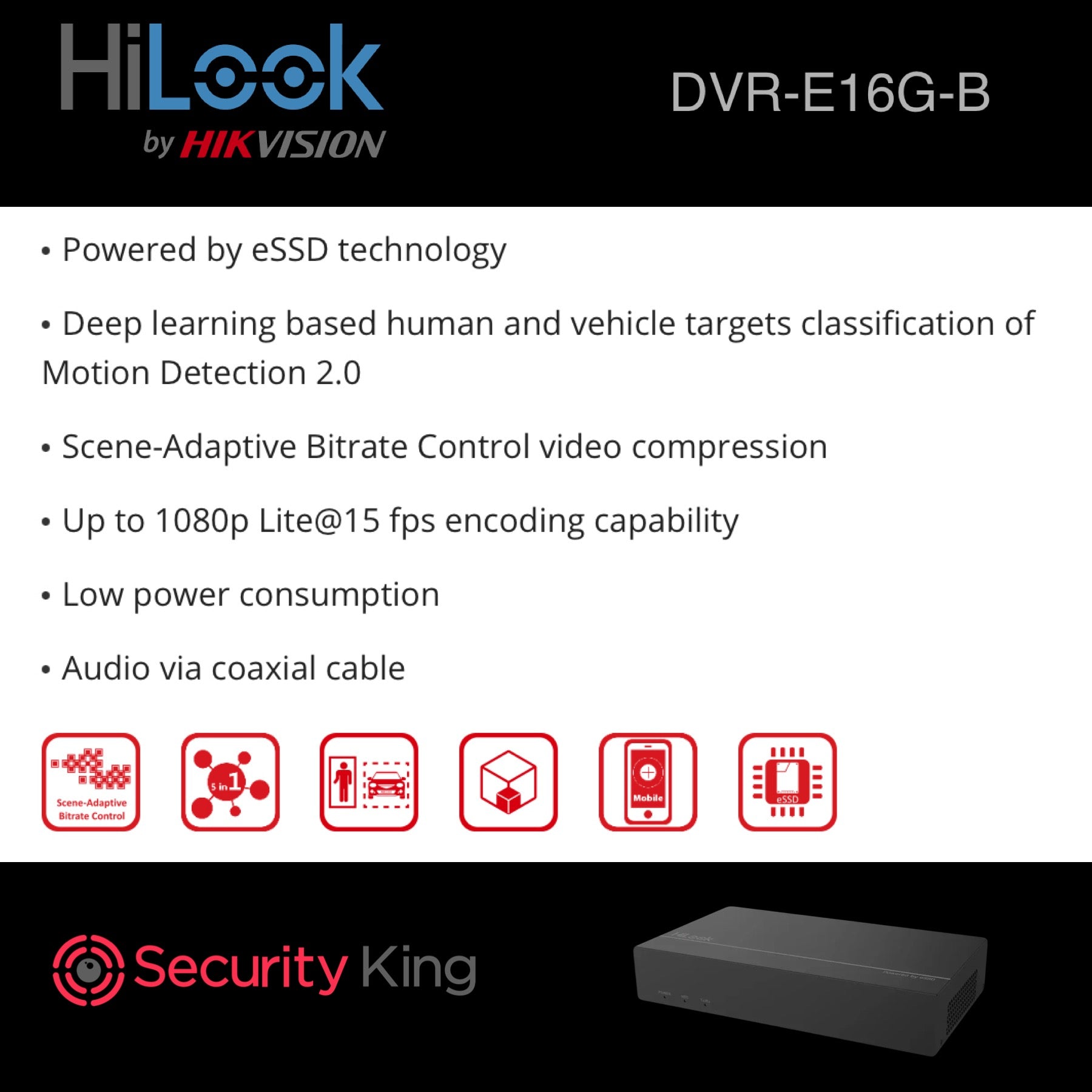 HiLook 16 Channel eSSD ColorVu Kit – SecurityKing