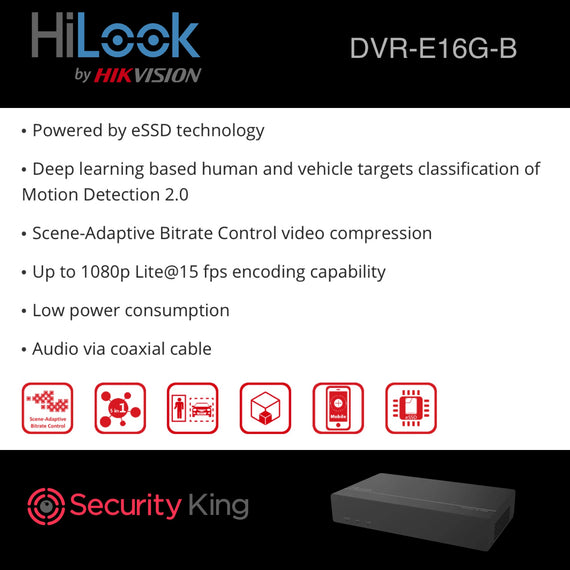 HiLook 16 Channel eSSD ColorVu Kit