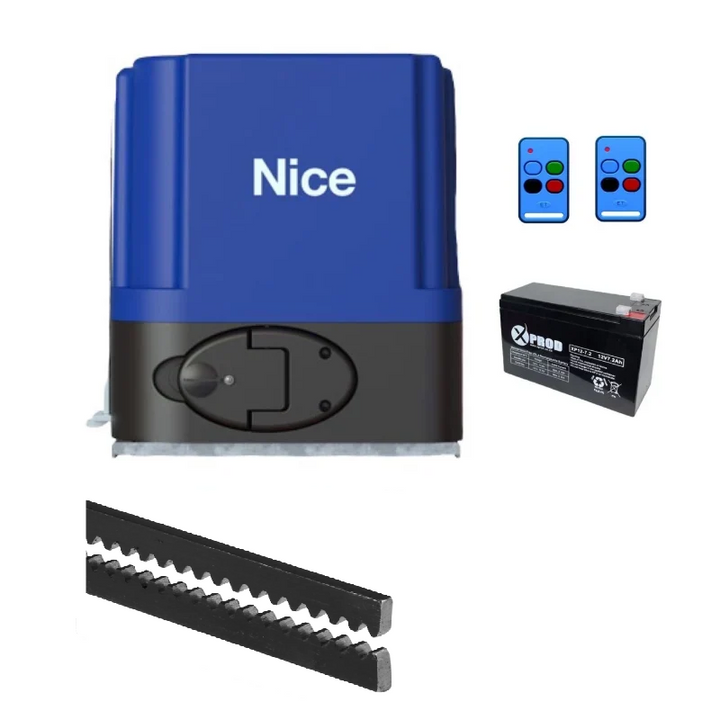 ET Nice Drive 500 Gate Motor - Steel Rack Kit