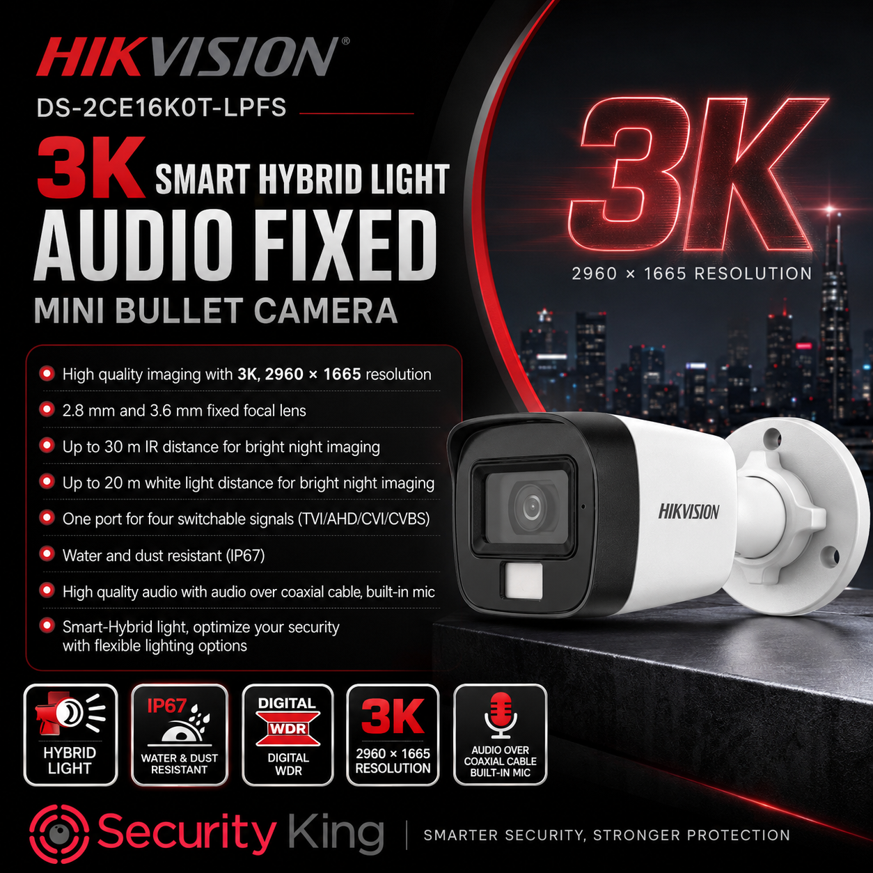 hikvision-5mp-3k-smart-hybrid-audio-bullet-camera