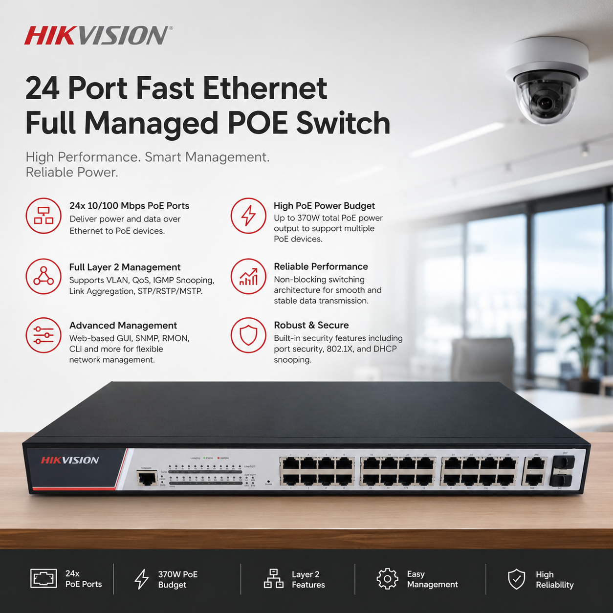hikvision-24-port-fast-ethernet-full-managed-poe-switch