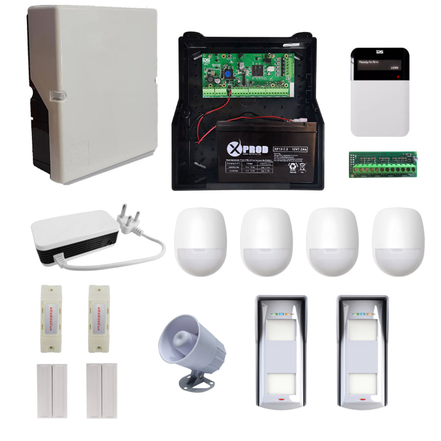 IDS X64 Alarm Kit incl Outdoor Beams – SecurityKing
