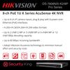 Hikvision 8 Channel AcuSense 4K NVR - Pro Series