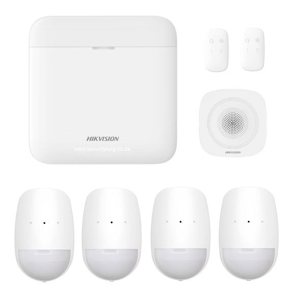 Hikvision AX PRO 64 Zone Indoor Alarm Starter Kit – Four Passives