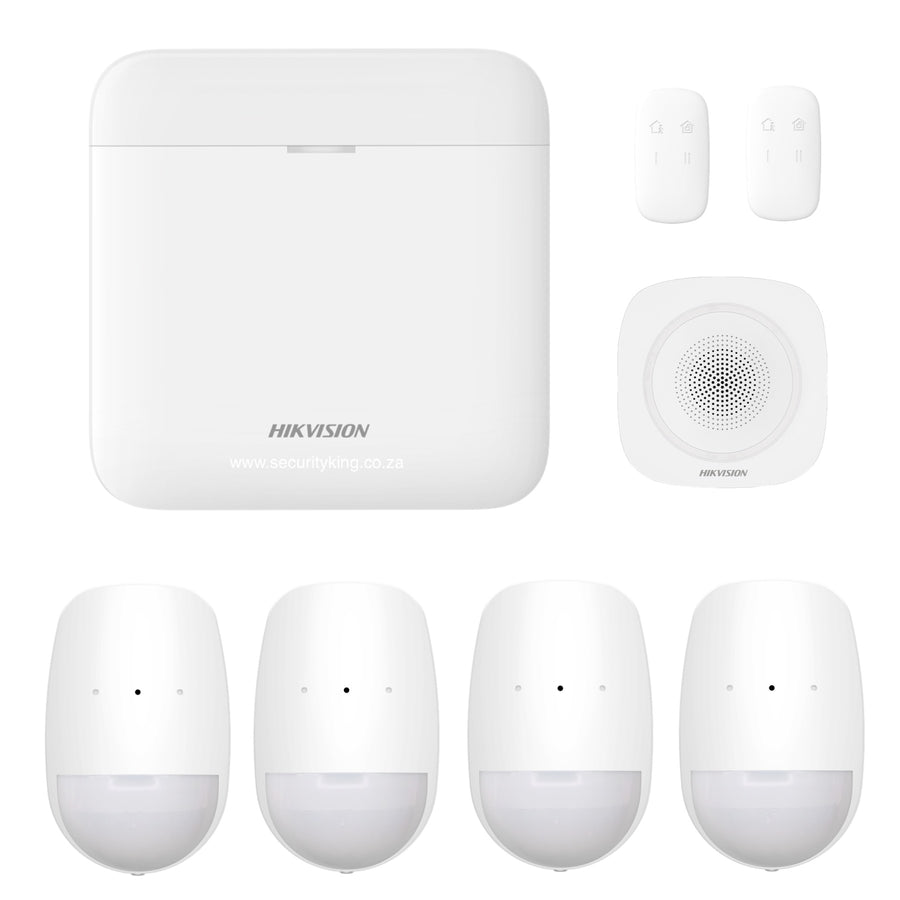Hikvision AX PRO 64 Zone Indoor Alarm Starter Kit – Four Passives