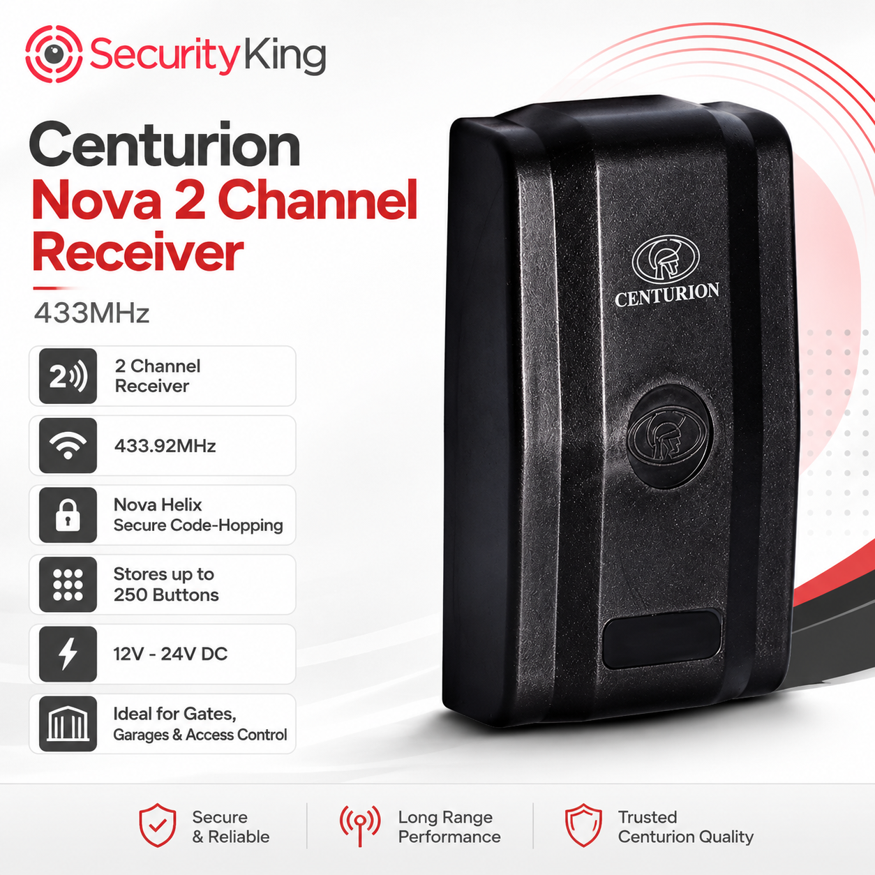 centurion-nova-2-channel-receiver-433mhz