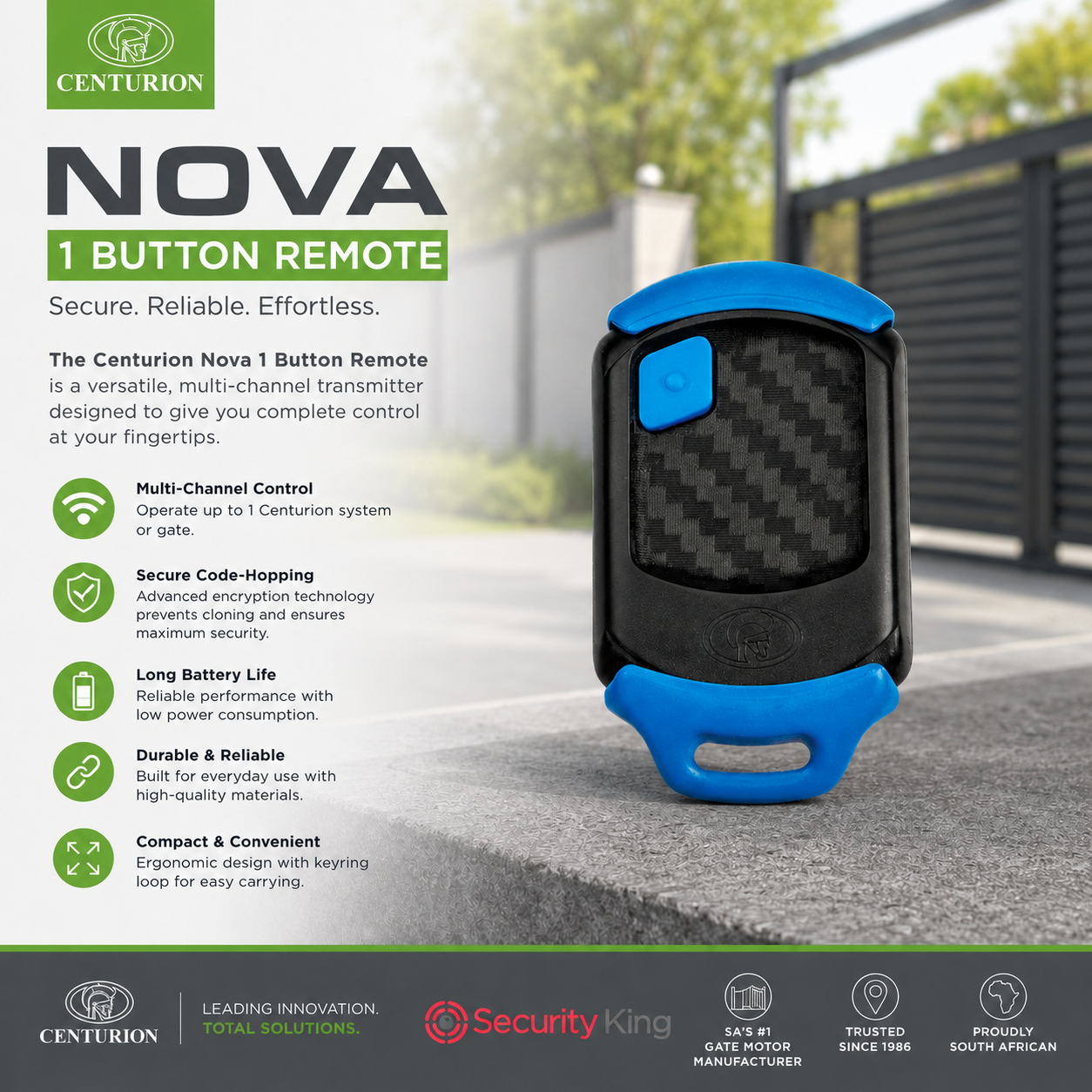 centurion-nova-1-button-remote