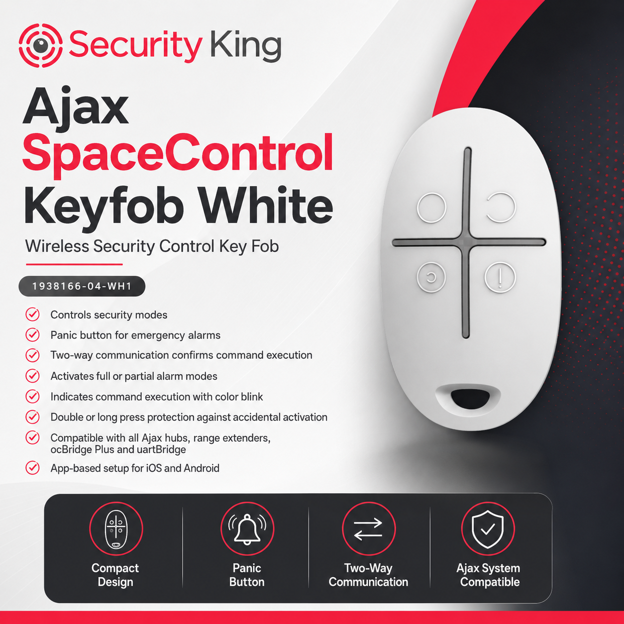 ajax-space-control-keyfob-white