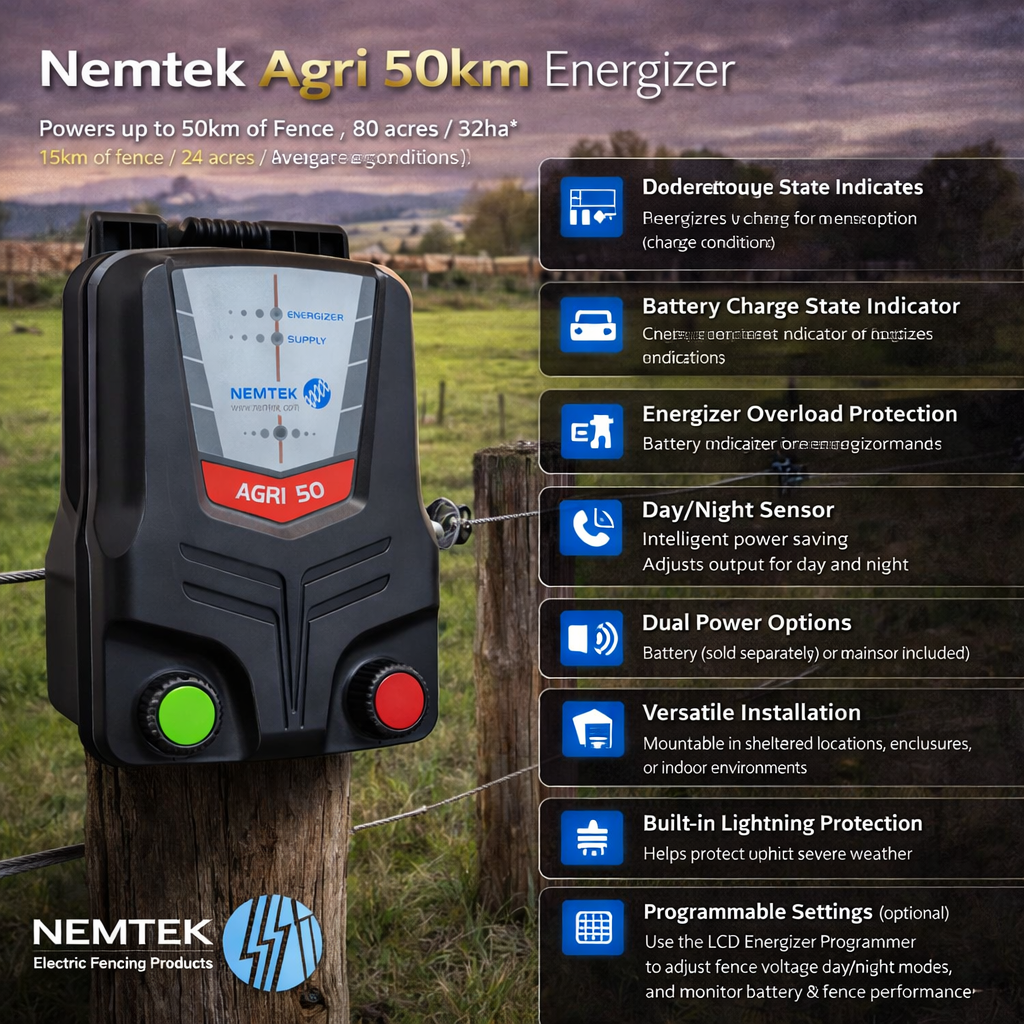 nemtek-agri-50km-energizer-battery-or-mains