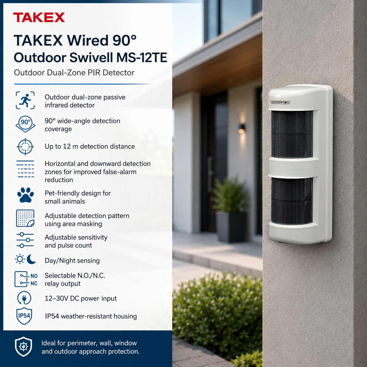 takex-wired-90-outdoor-swivell-pir-ms-12te