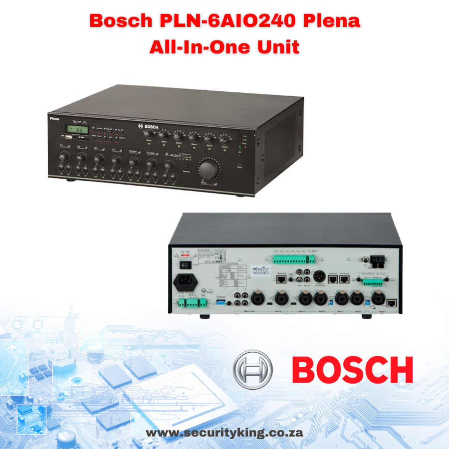 Bosch Plena PLN-6AIO240 All-in-one amplifier, 6-zone, 240W - SecurityKing