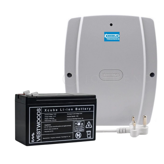 Sherlotronics 3A Lithium Power-Supply incl 8Ah Vestwoods Lithium Battery
