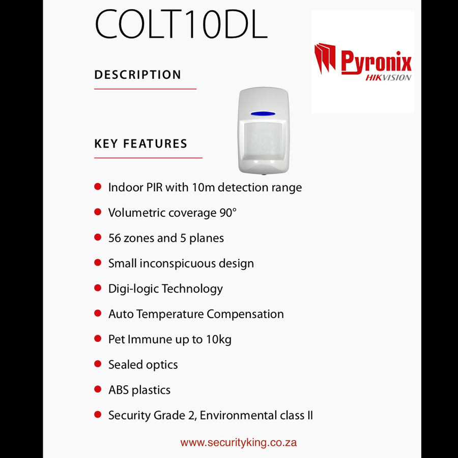 Pyronix Colt Indoor PIR - SecurityKing