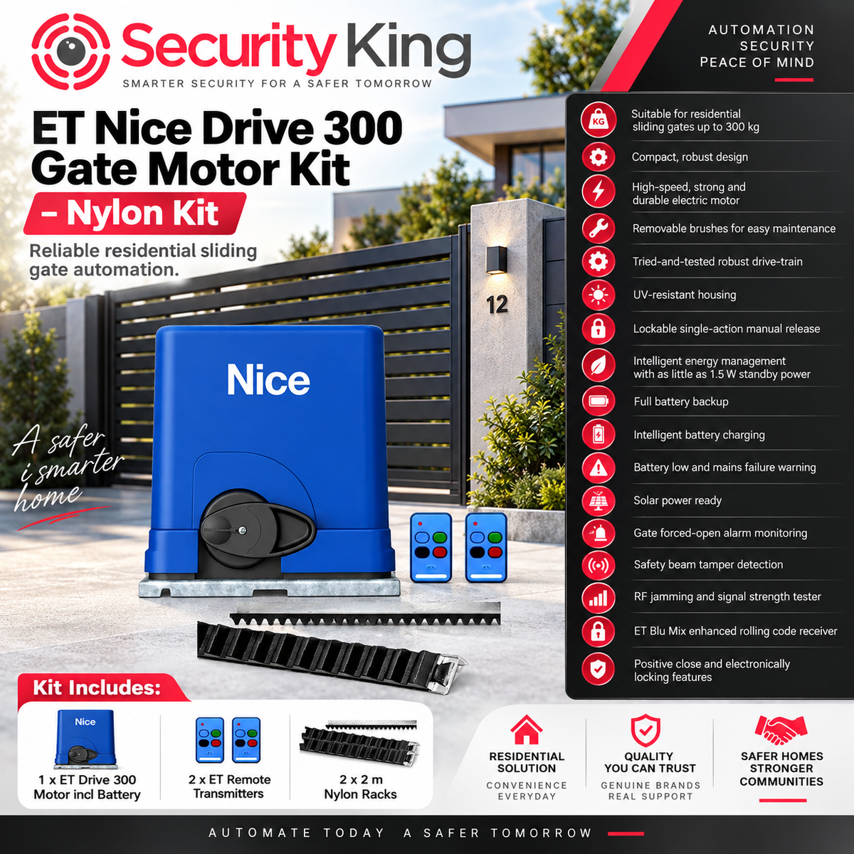 et-nice-drive-300-gate-motor-kit-nylon-kit