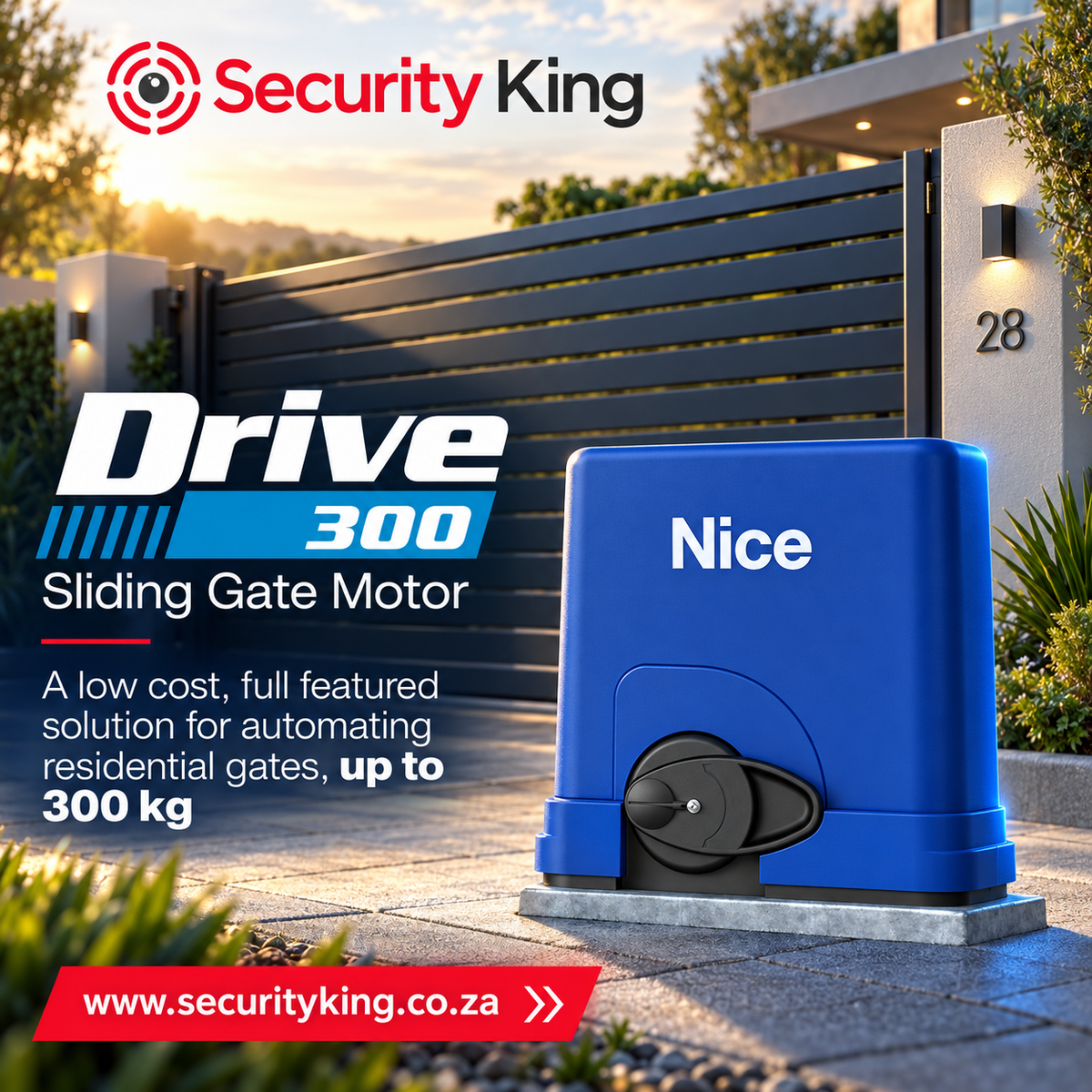 et-nice-drive-300-gate-motor-incl-battery