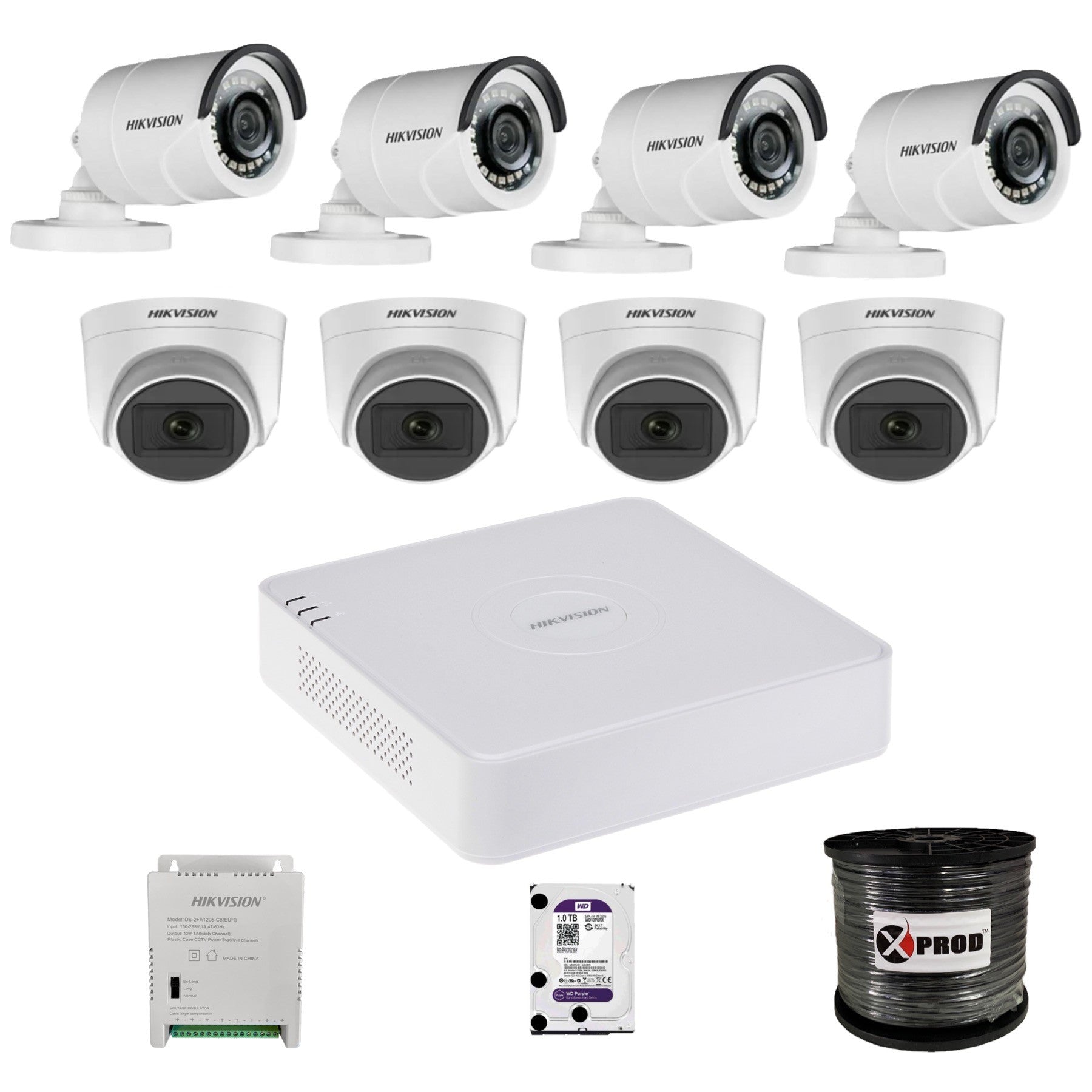 hikvision-8-channel-1080p-combo-complete-kit