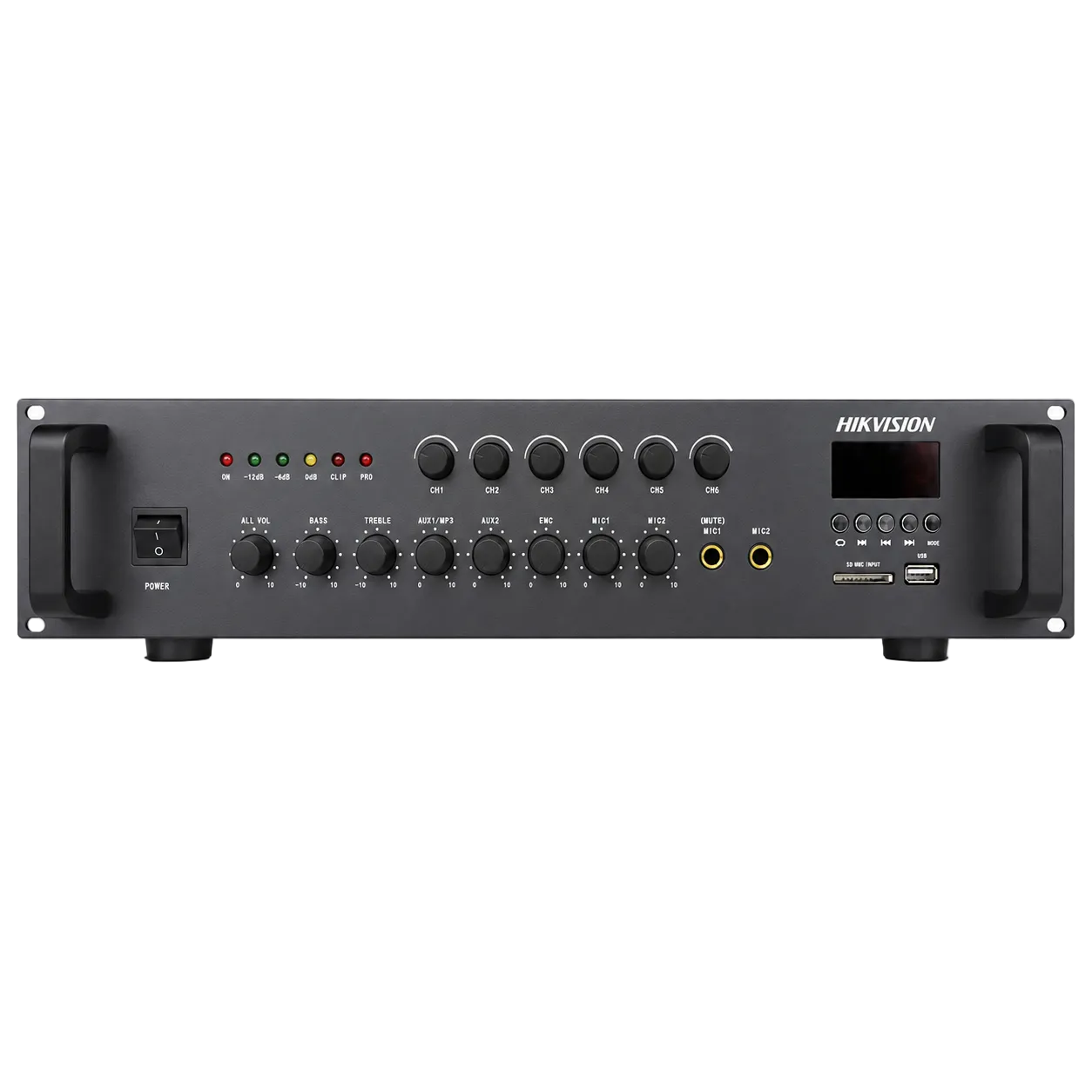 hikvision-240w-6-zone-analog-amplifier