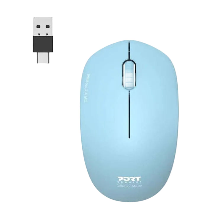 port-connect-wireless-mouse-azur