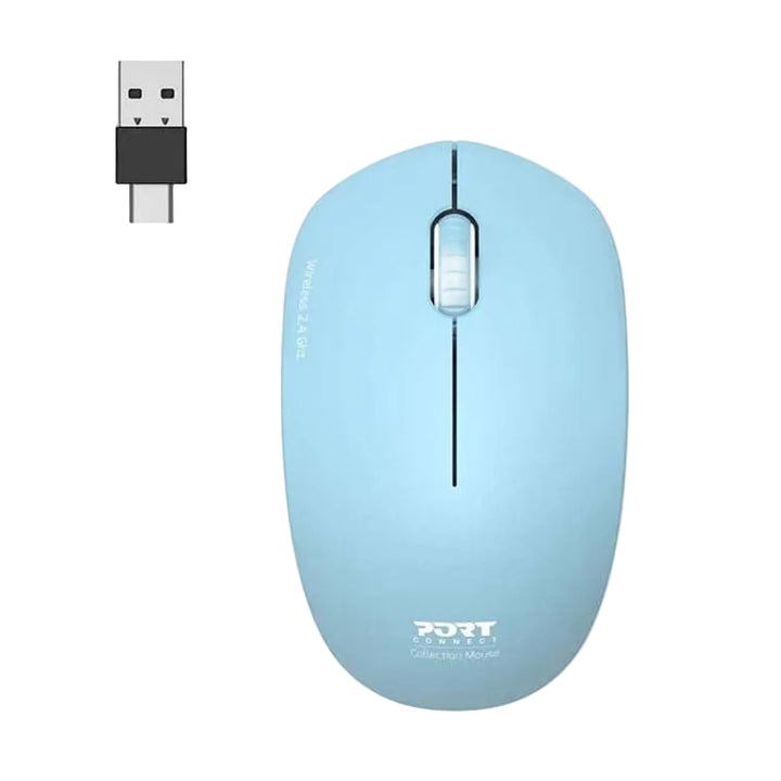 Port Connect Wireless Mouse - Azur