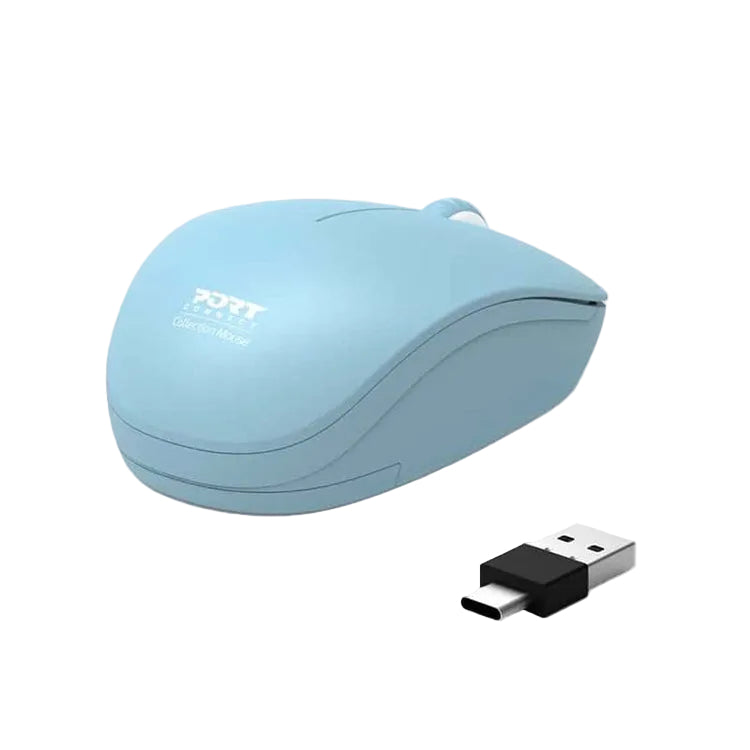 port-connect-wireless-mouse-azur