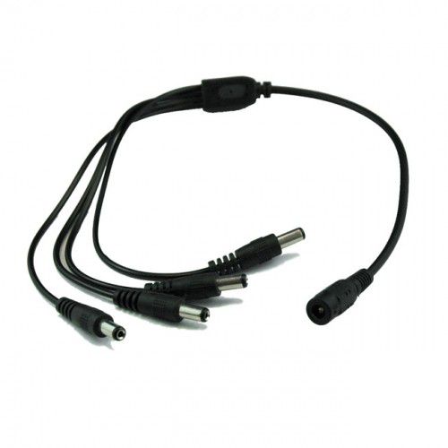 Splitter D'alimentation DC 1 Vers 4 Pour Caméras De Sécurité - Connecteur 5.5x2.1mm, Câble 50cm
