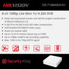 Hikvision 8 Channel 1080p ColorVu Complete Kit - Gold Series