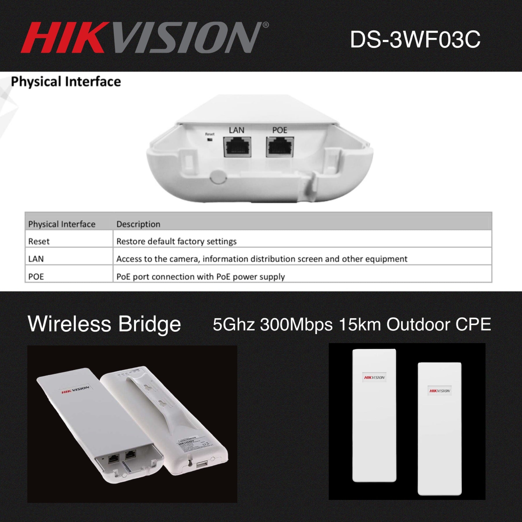 hikvision-5ghz-300mbps-15km-outdoor-wireless-cpe