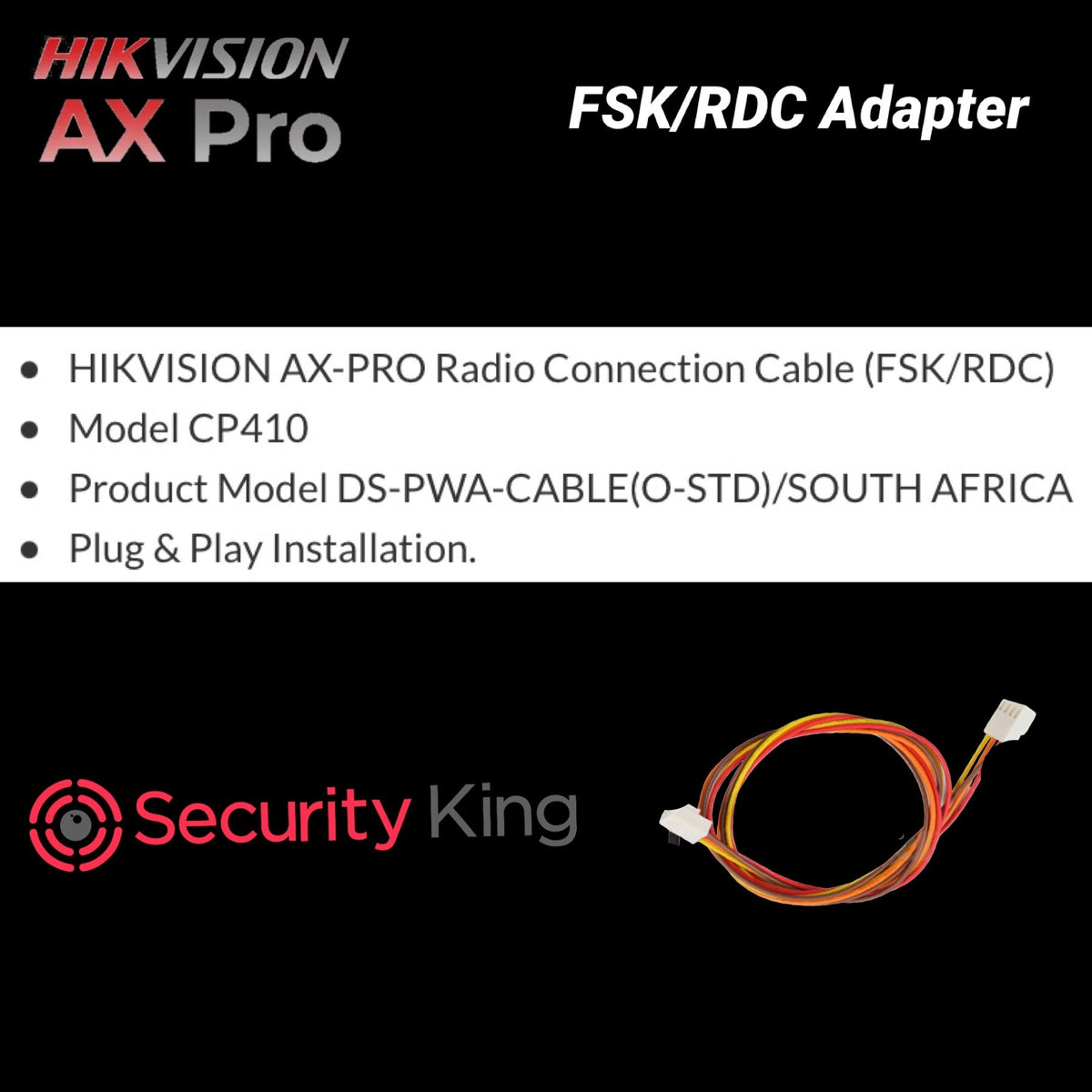 Hikvision AX PRO Radio Connection Cable (FSK/RDC) – SecurityKing